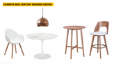 Mid-Century Modern Restaurant Furniture Design Package