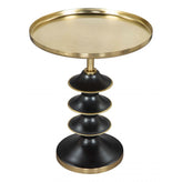 Donahue Side Table Gold & Black