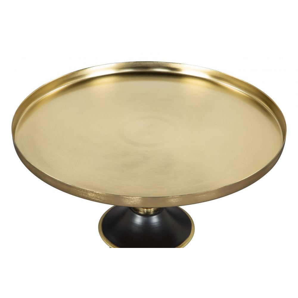 Donahue Side Table Gold & Black