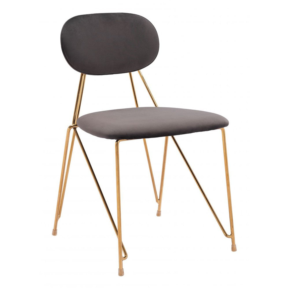 Georges Upholstered Metal Side Chair