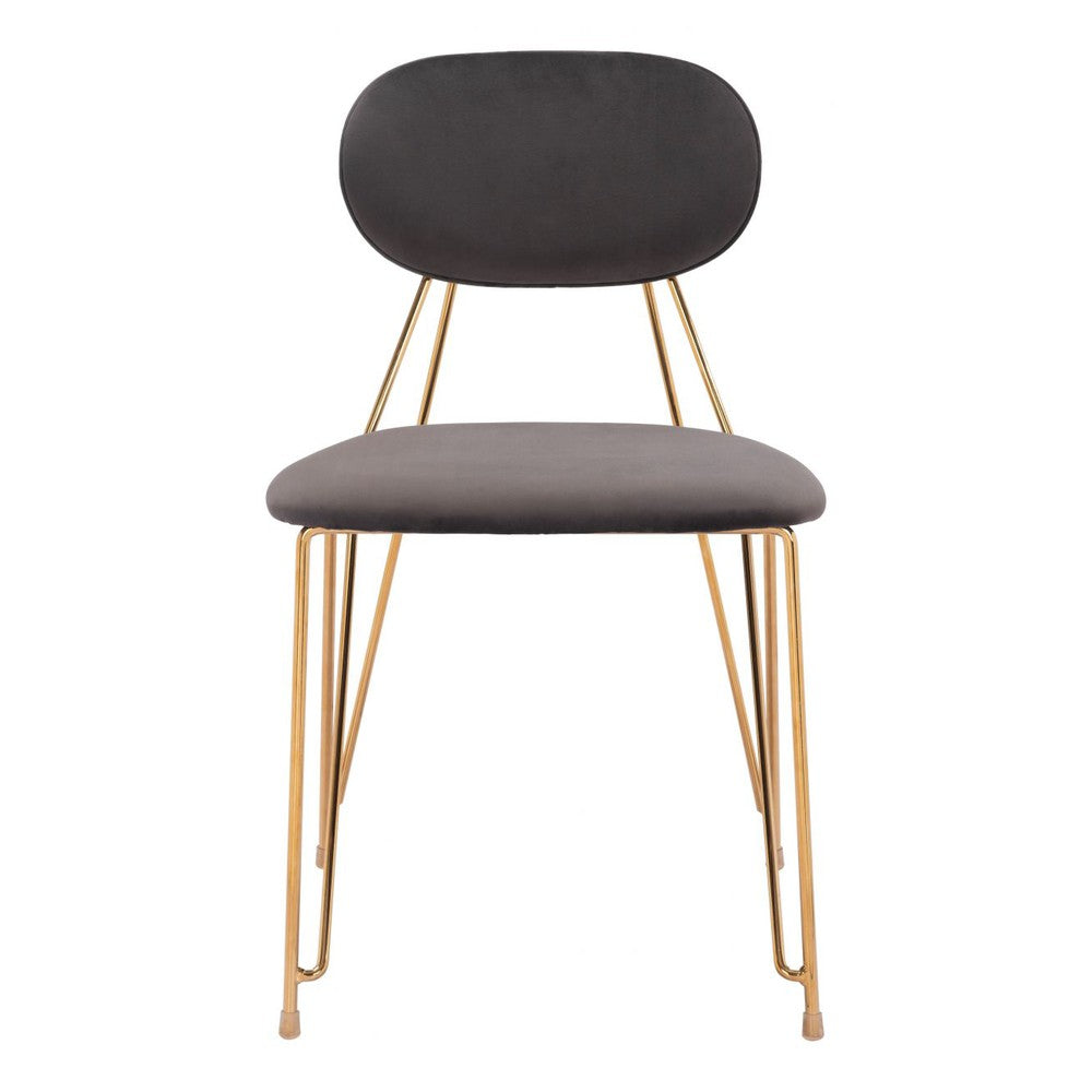 Georges Upholstered Metal Side Chair