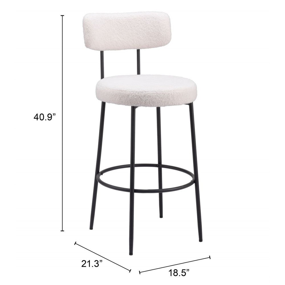 Blanca Upholstered Bar Stool