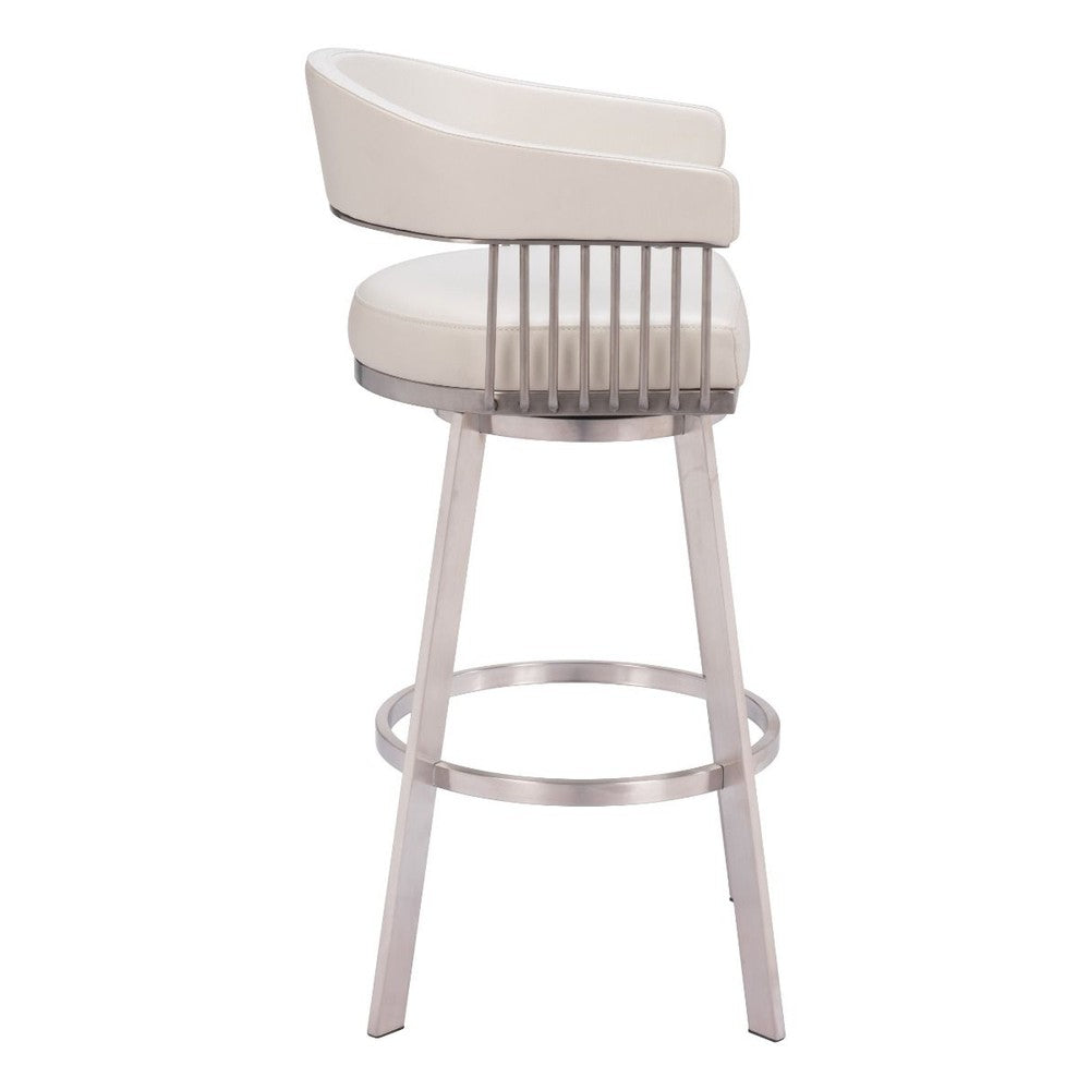 Bantry Swivel Barstool White