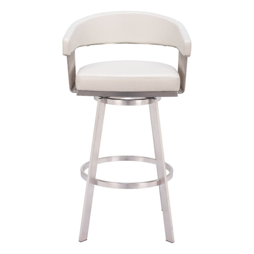 Bantry Swivel Barstool White