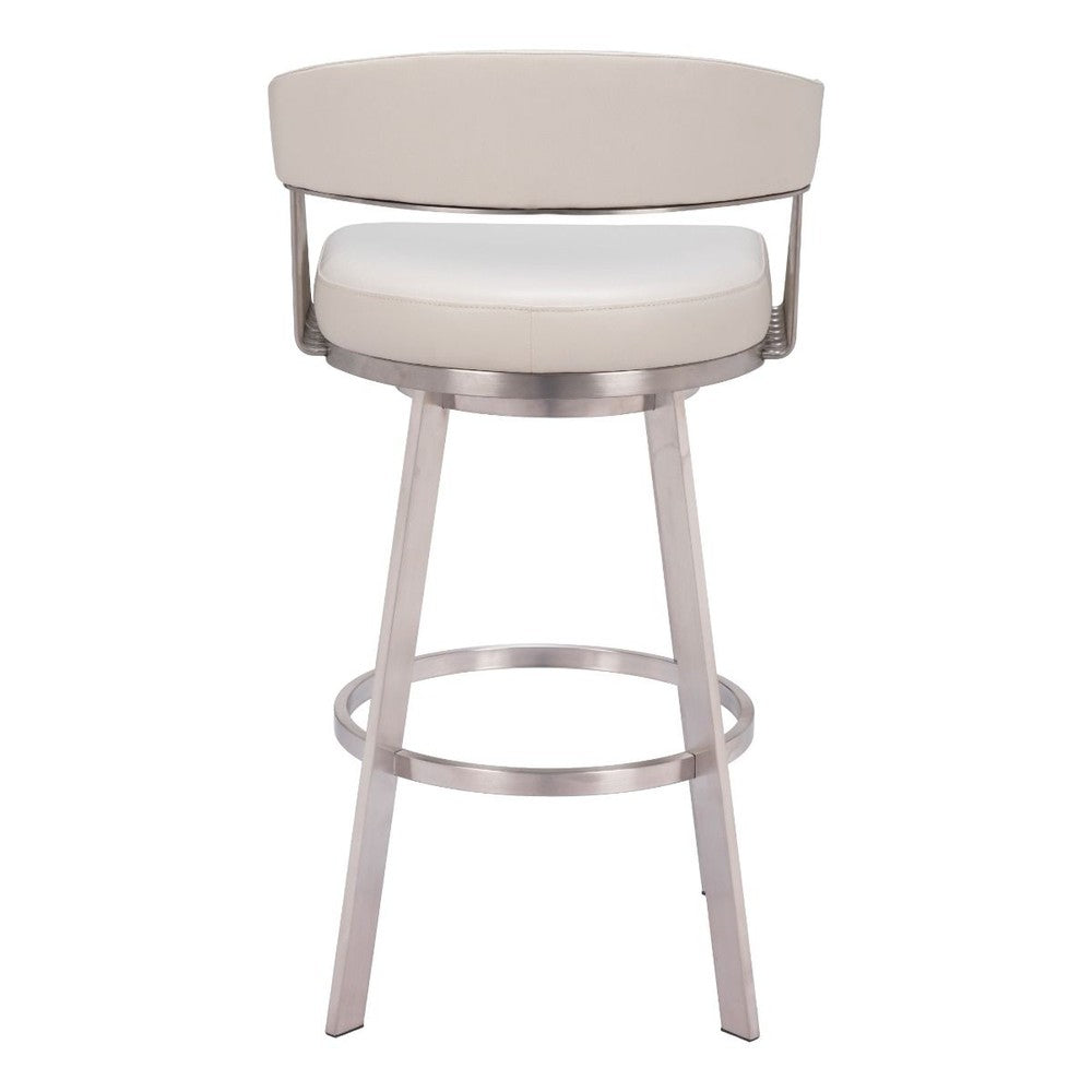 Bantry Swivel Barstool White