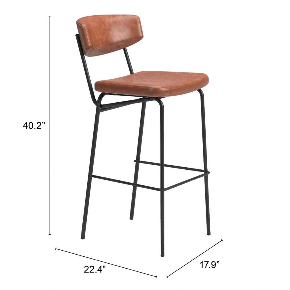 Charon Upholstered Bar Stool