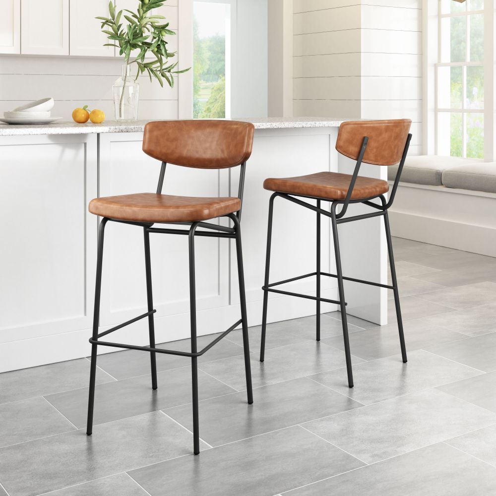 Charon Upholstered Counter Stool