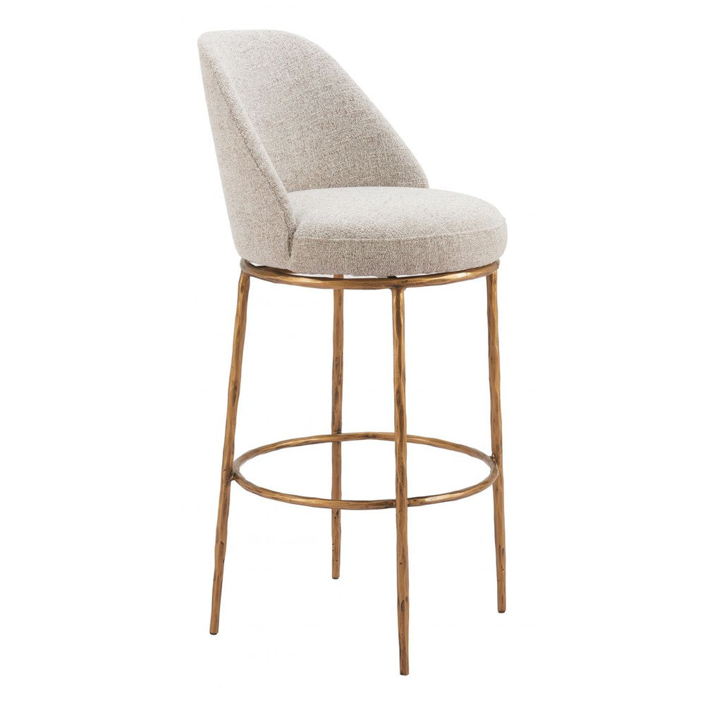 Nordhavn Upholstered Swivel Bar Stool