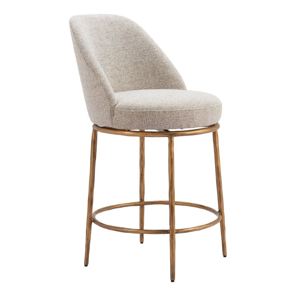 Nordhavn Upholstered Swivel Counter Stool