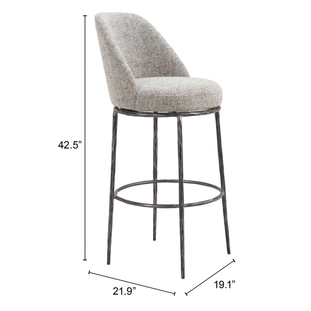 Nordhavn Upholstered Swivel Bar Stool