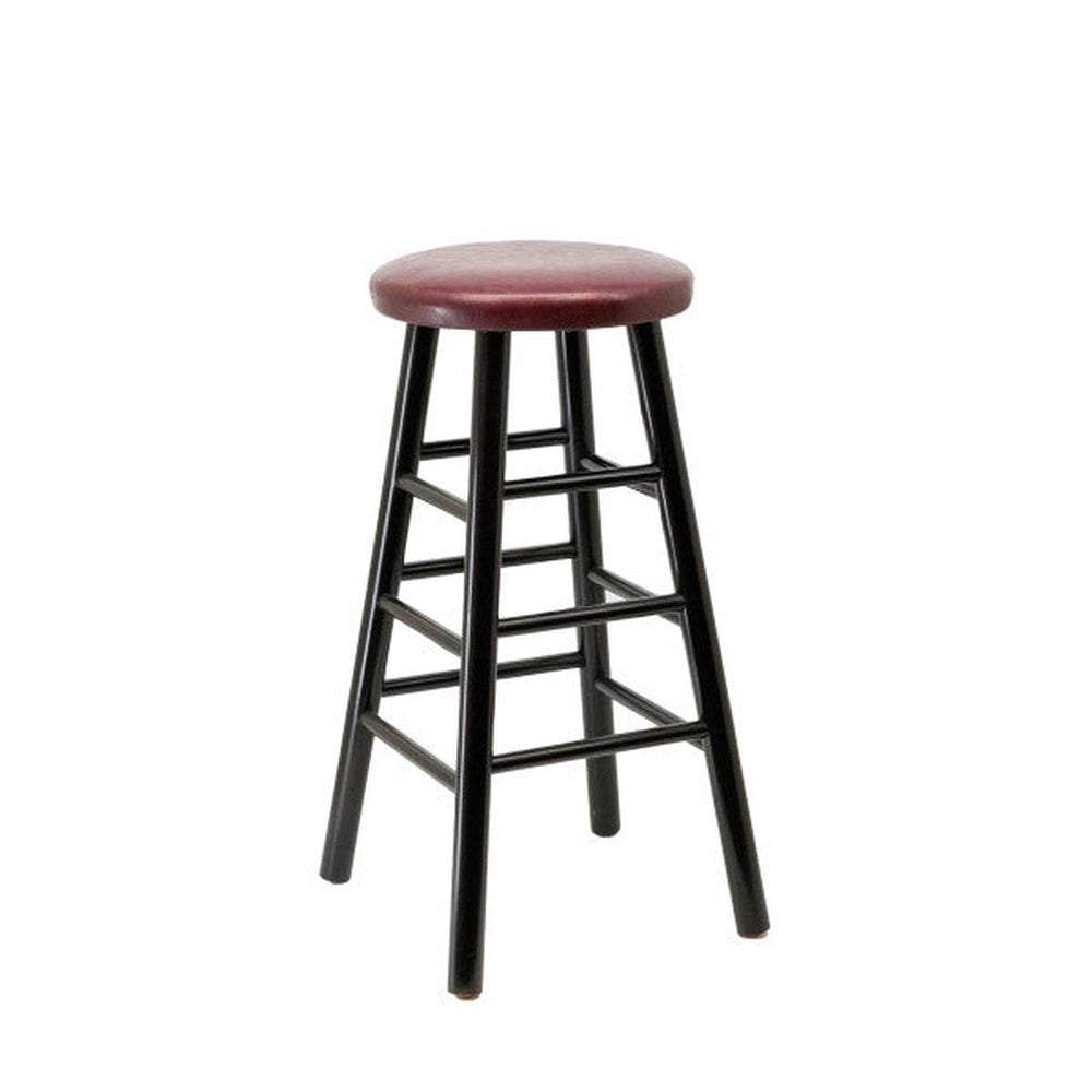 Demi Solid Wood Backless Bar Stool