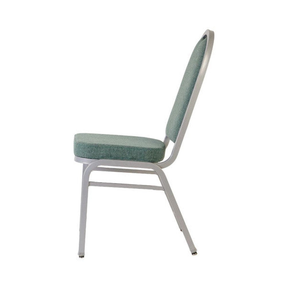 Everett Metal Upholstered Stacking Dining Chair