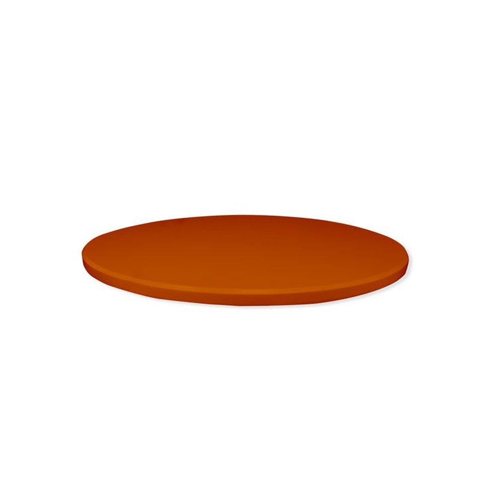 Tangerine Solid Color Powder Coated MDF Outdoor Table Tops