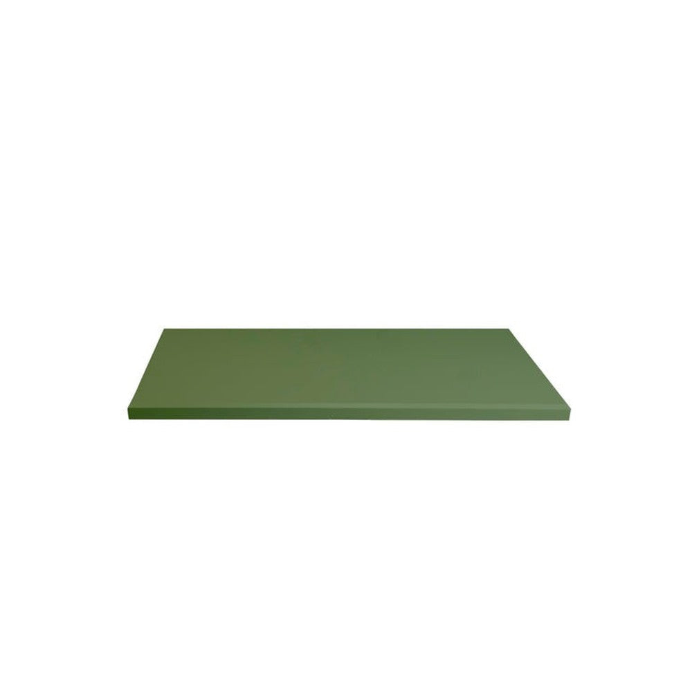 Olive Green Solid Color Powder Coated MDF Outdoor Table Tops