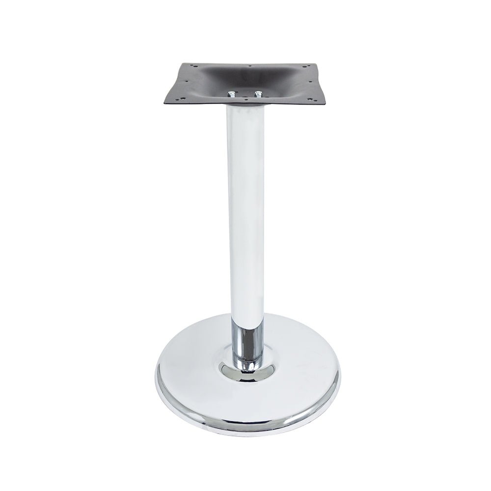 3000-CHS Series Round Stamped Steel Chrome Table Bases