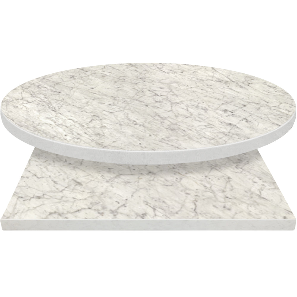 3mm Manufactured Table Tops - Carrara Bianco