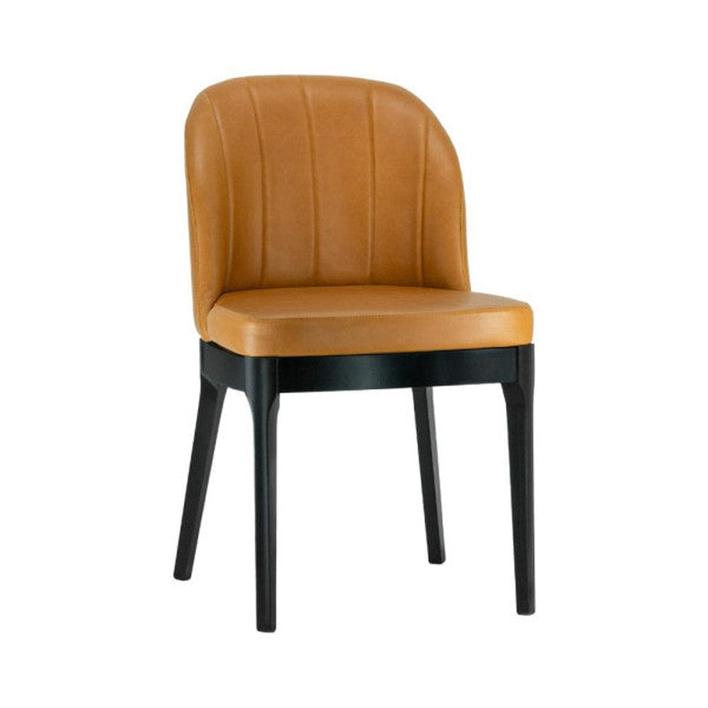 Cava Designer Series Custom Upholstered Chair with Solid Back