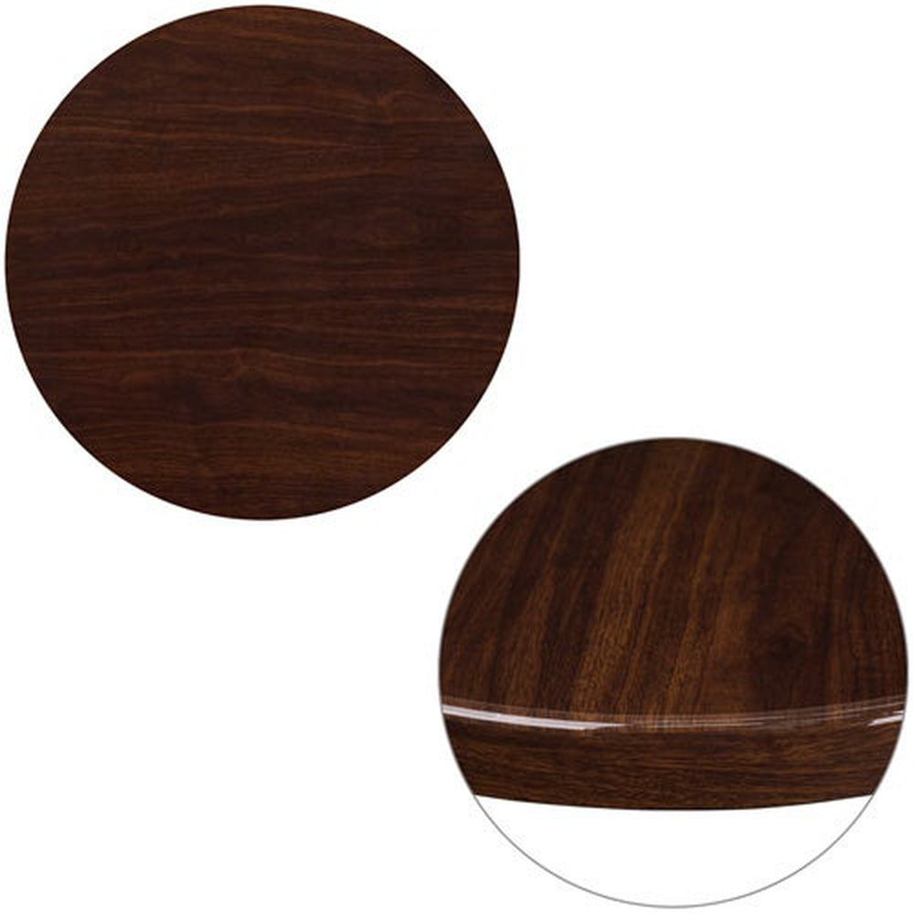 High Gloss Resin Walnut Table Tops