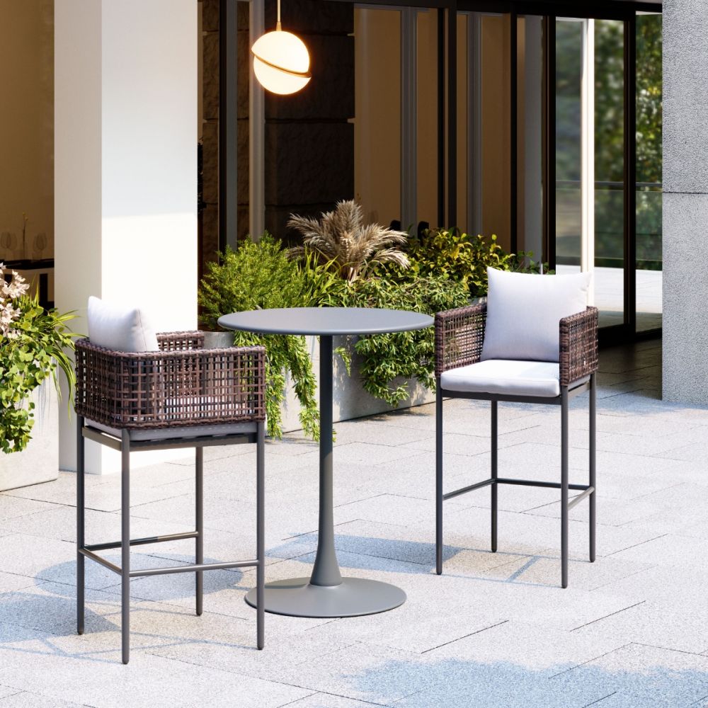 Palm Paradise Outdoor Barstool