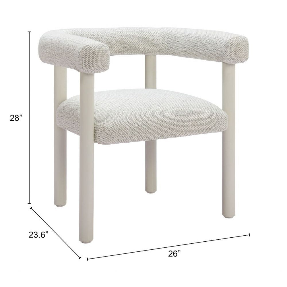 Sunbath Outdoor Dining Chair White