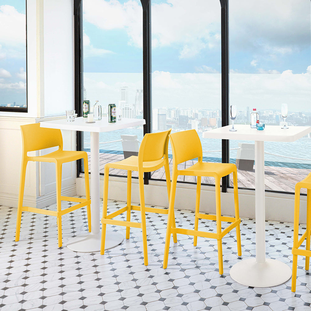 Sensilla Outdoor Resin Bar Stool