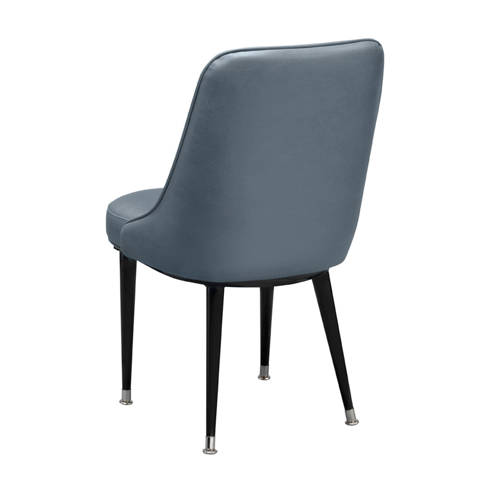 Commercial Channel Upholstered Club Bucket Dining Chair