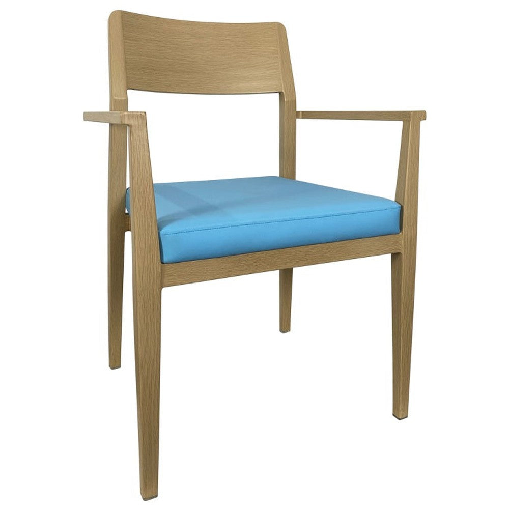 Blaire Metal Upholstered Arm Chair