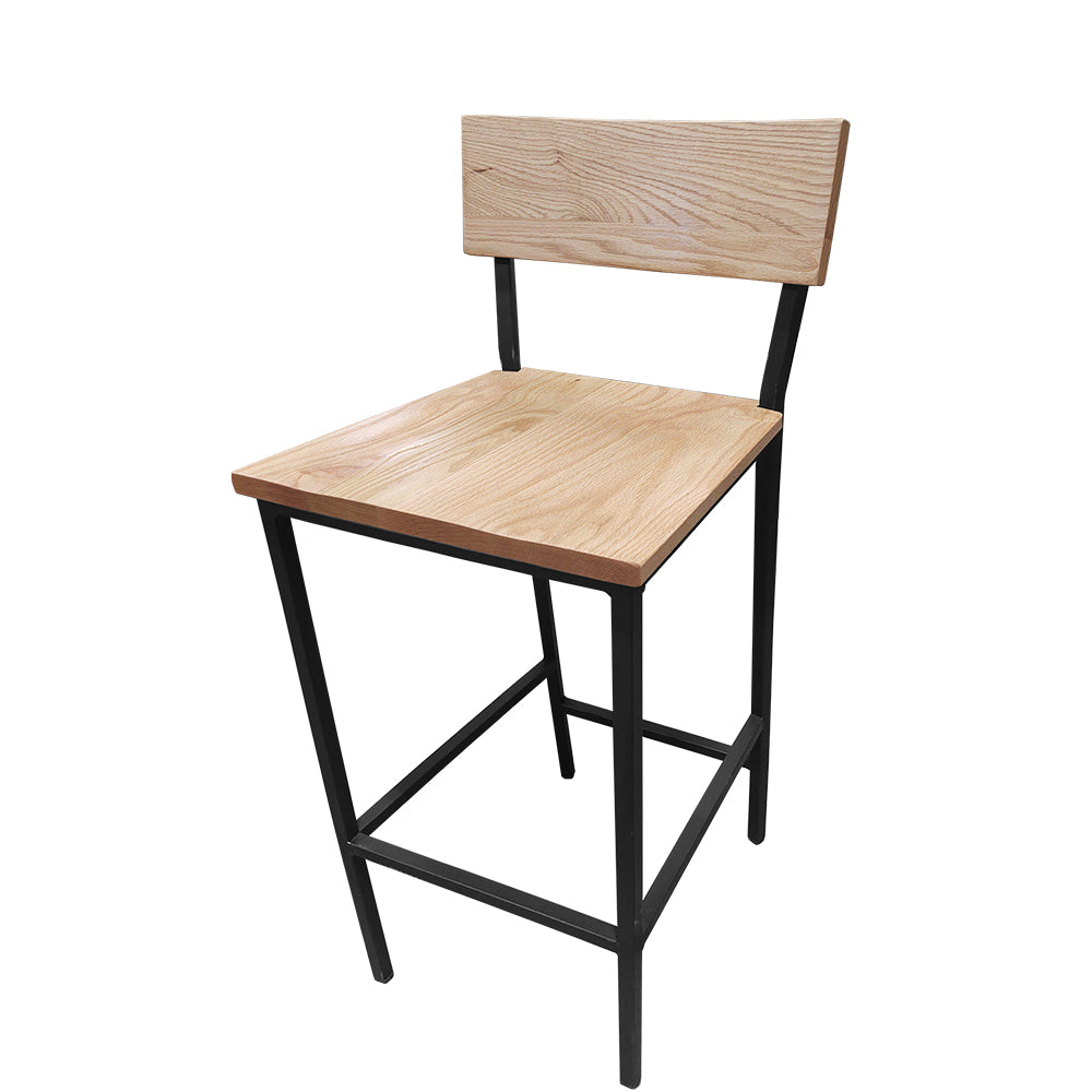 Timber Series Metal and Wood Bar Stools