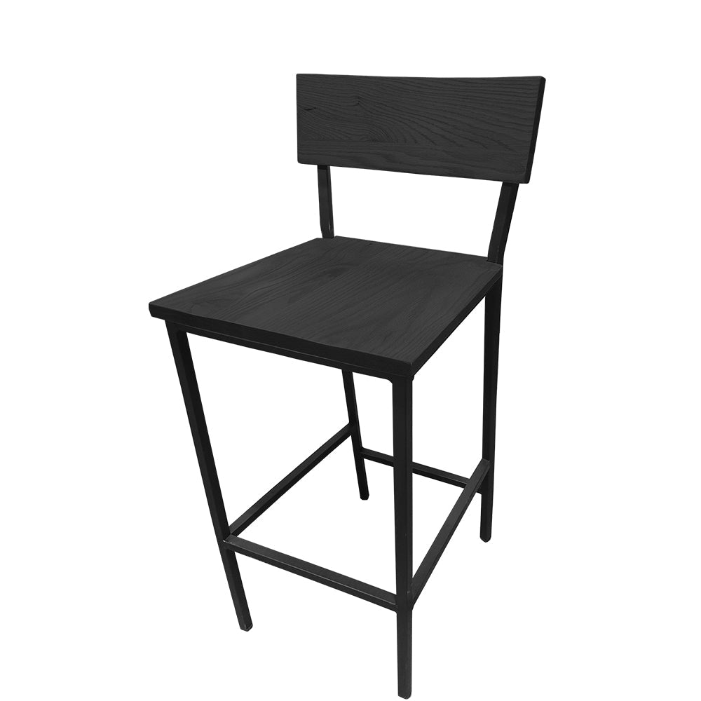 Timber Series Metal and Wood Bar Stools