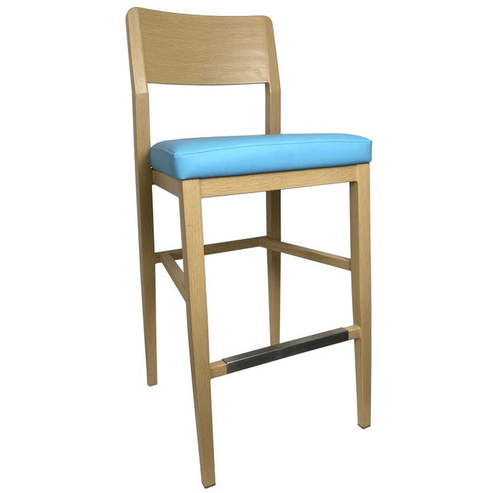 Blaire Metal Upholstered Bar Stool