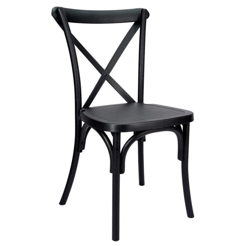 Traditional Cross Back ToughResin Stackable Side Chair