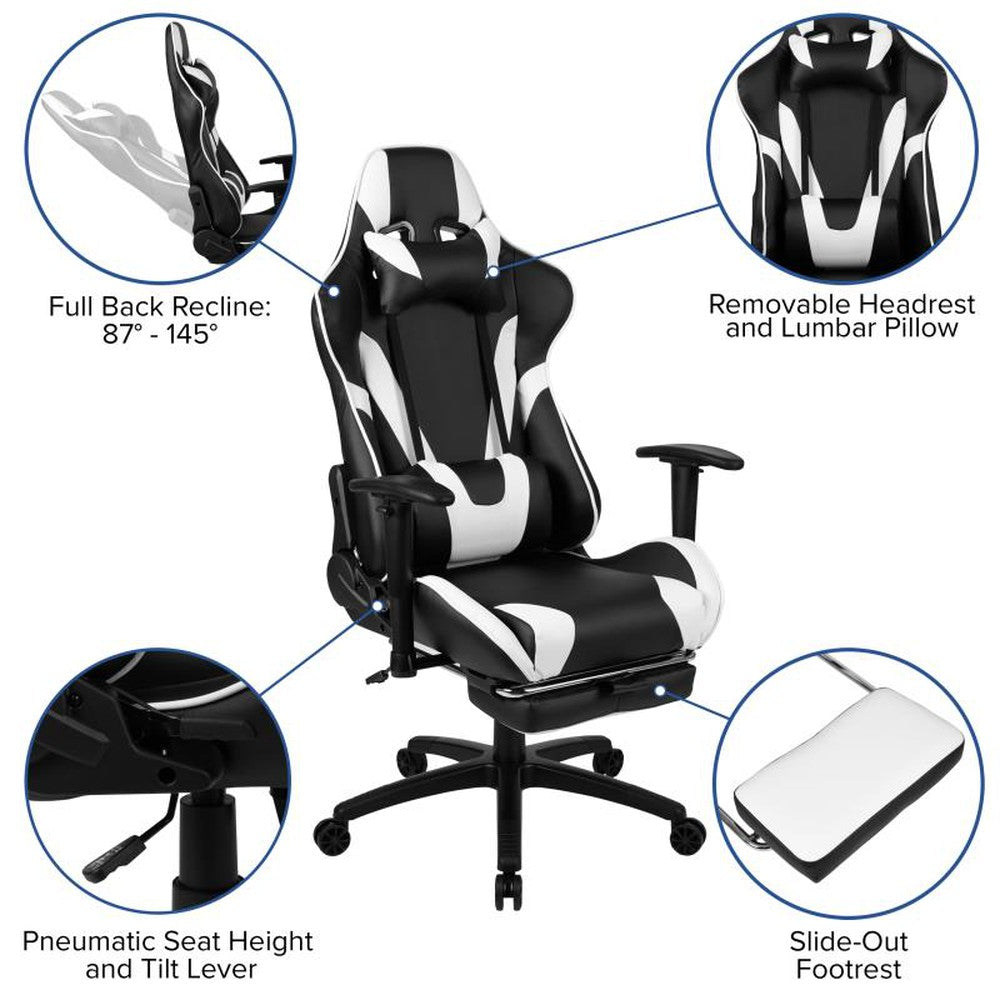 X30 Gaming Chair Racing Office Ergonomic Computer Chair with Fully Reclining Back