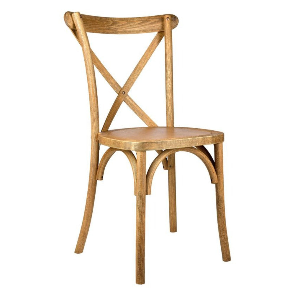 Traditional Cross Back ToughWood Stackable Side Chair