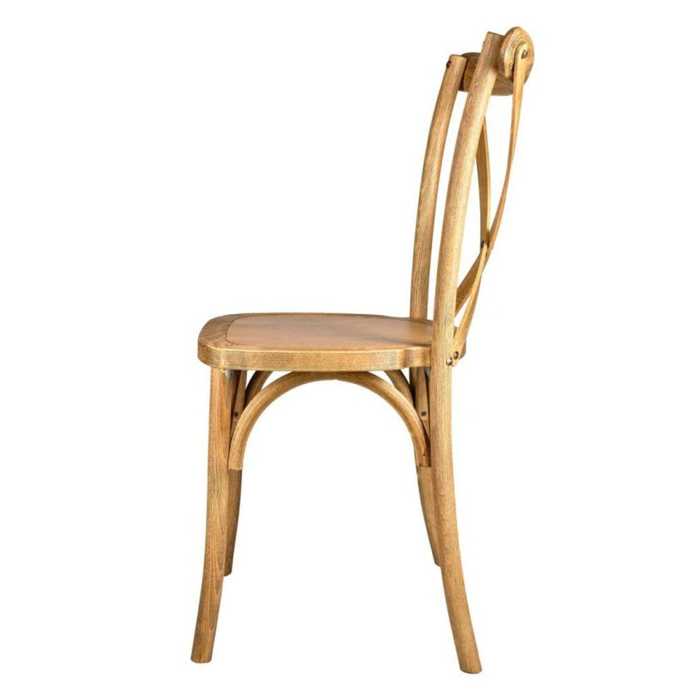 Traditional Cross Back ToughWood Stackable Side Chair