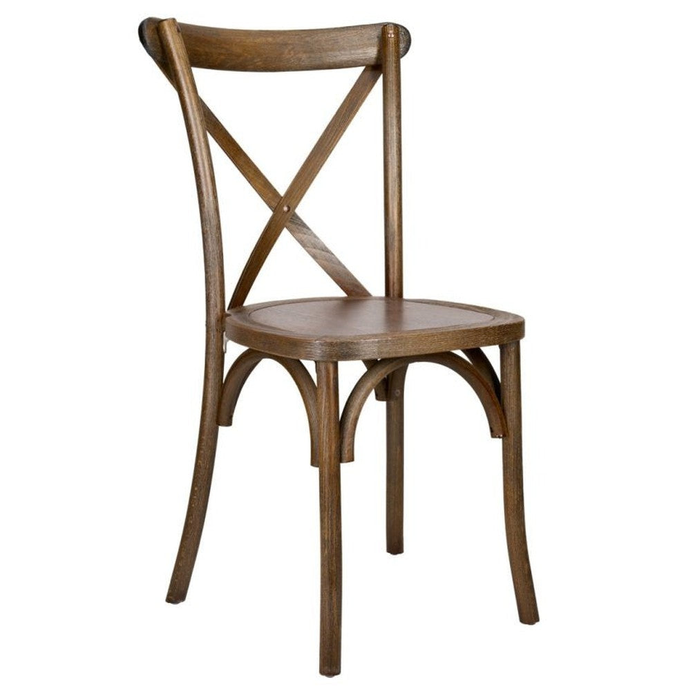 Traditional Cross Back ToughWood Stackable Side Chair