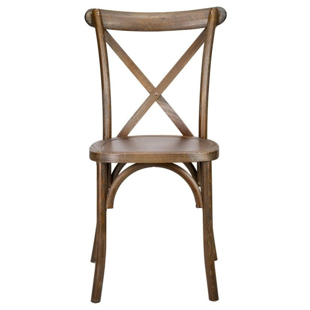 Traditional Cross Back ToughWood Stackable Side Chair