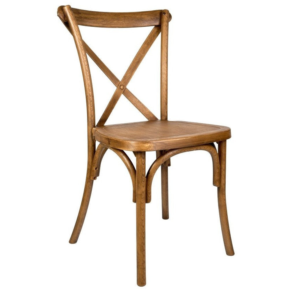 Traditional Cross Back ToughResin Stackable Side Chair