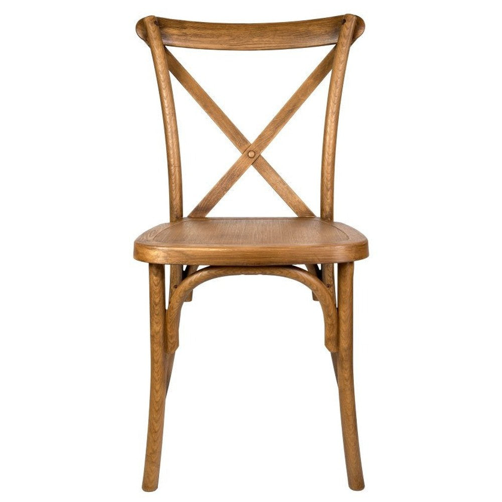 Traditional Cross Back ToughResin Stackable Side Chair