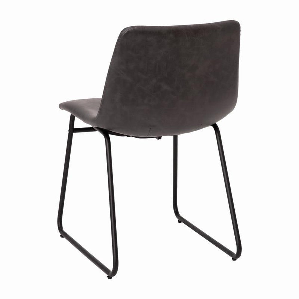 Reagan Commercial Grade LeatherSoft Side Chairs - Set of 2