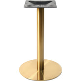 17" Round #304 Grade Brushed Gold Stainless Steel Outdoor Table Base