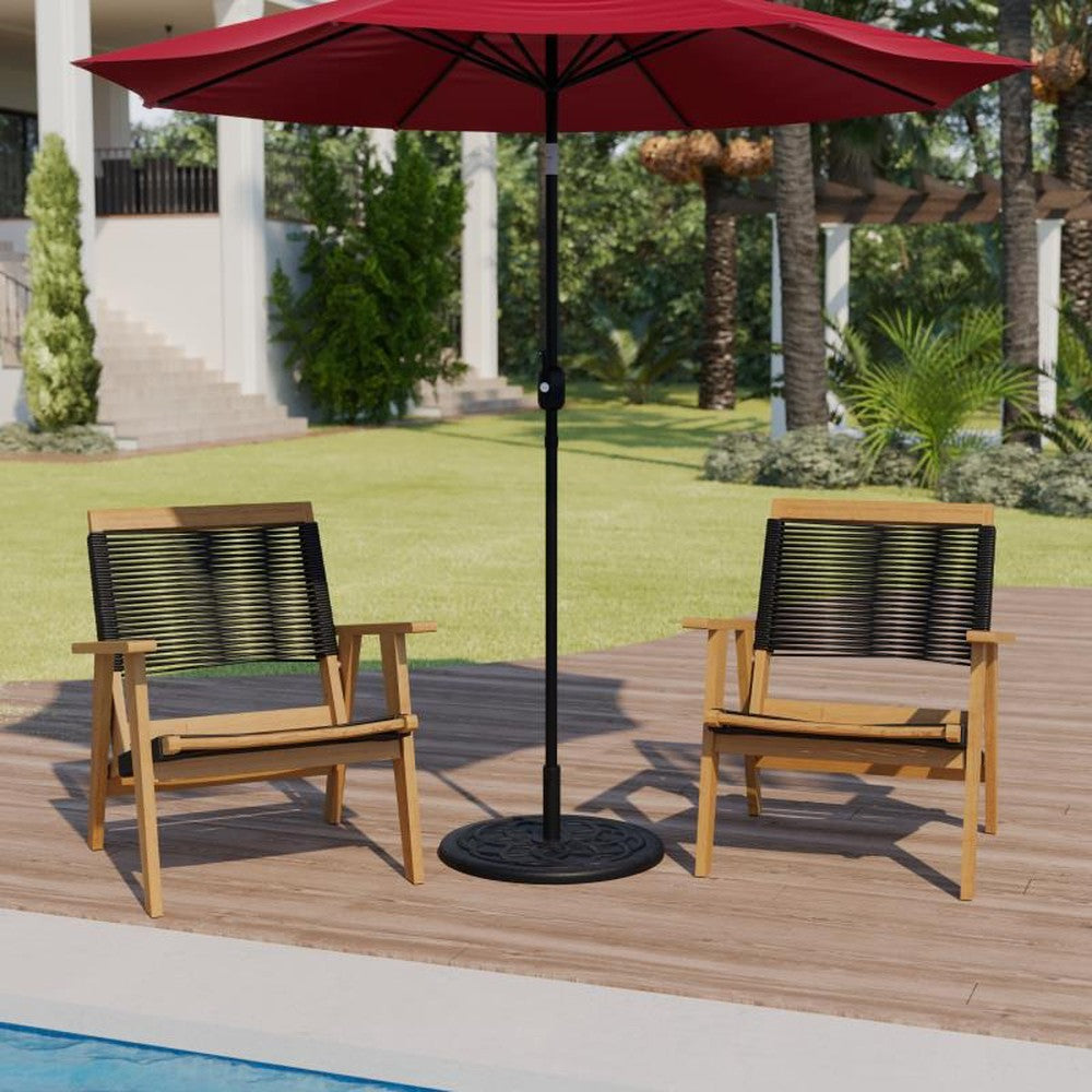 Kona Universal Bronze Cement Patio Umbrella Base with Weatherproof Coating