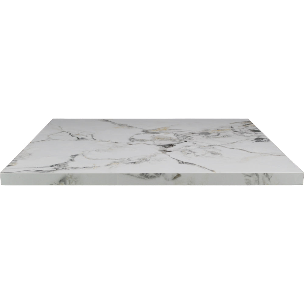 White Calacatta Sintered Stone Table Tops