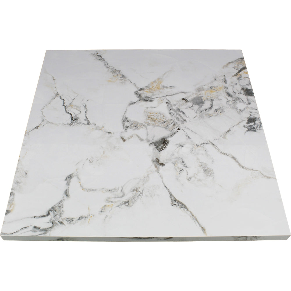 White Calacatta Sintered Stone Table Tops