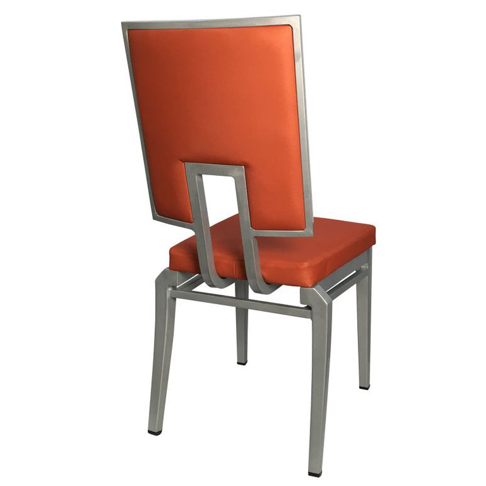 Celeste Aluminum Upholstered Dining Chair