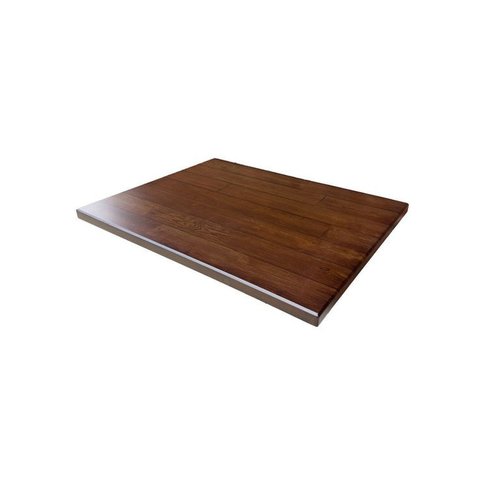 Weathered Plank Wood Pattern Powder Coated MDF Outdoor Table Tops