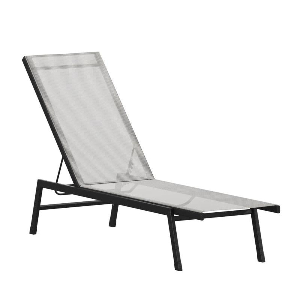 Brazos Adjustable Outdoor Chaise Lounge Chair