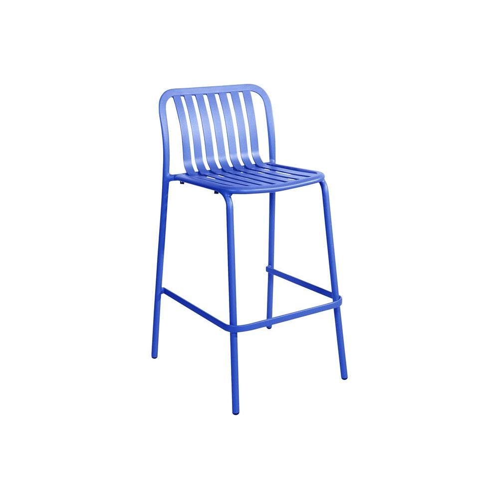 Key West Outdoor Vertical Slat Stacking Bar Stool