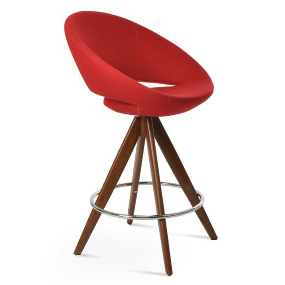 Crescent Pyramid MW Swivel Counter Stool