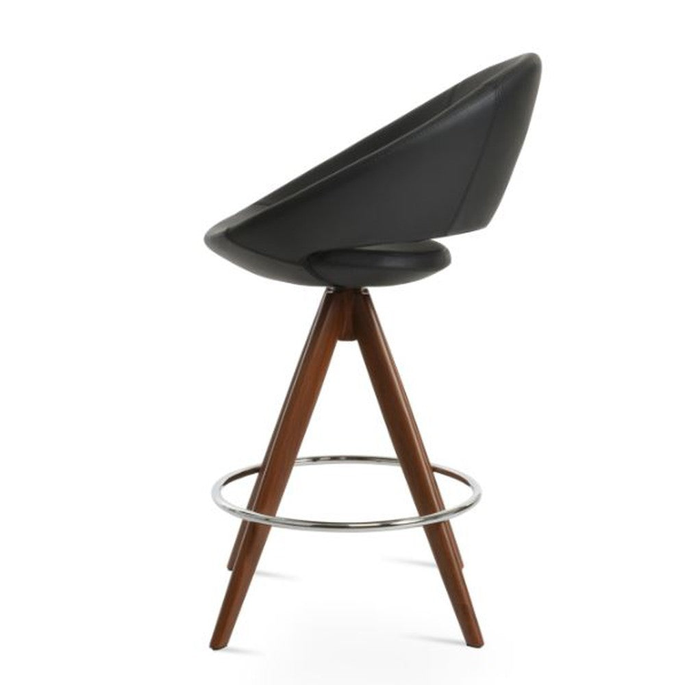 Crescent Pyramid MW Swivel Counter Stool