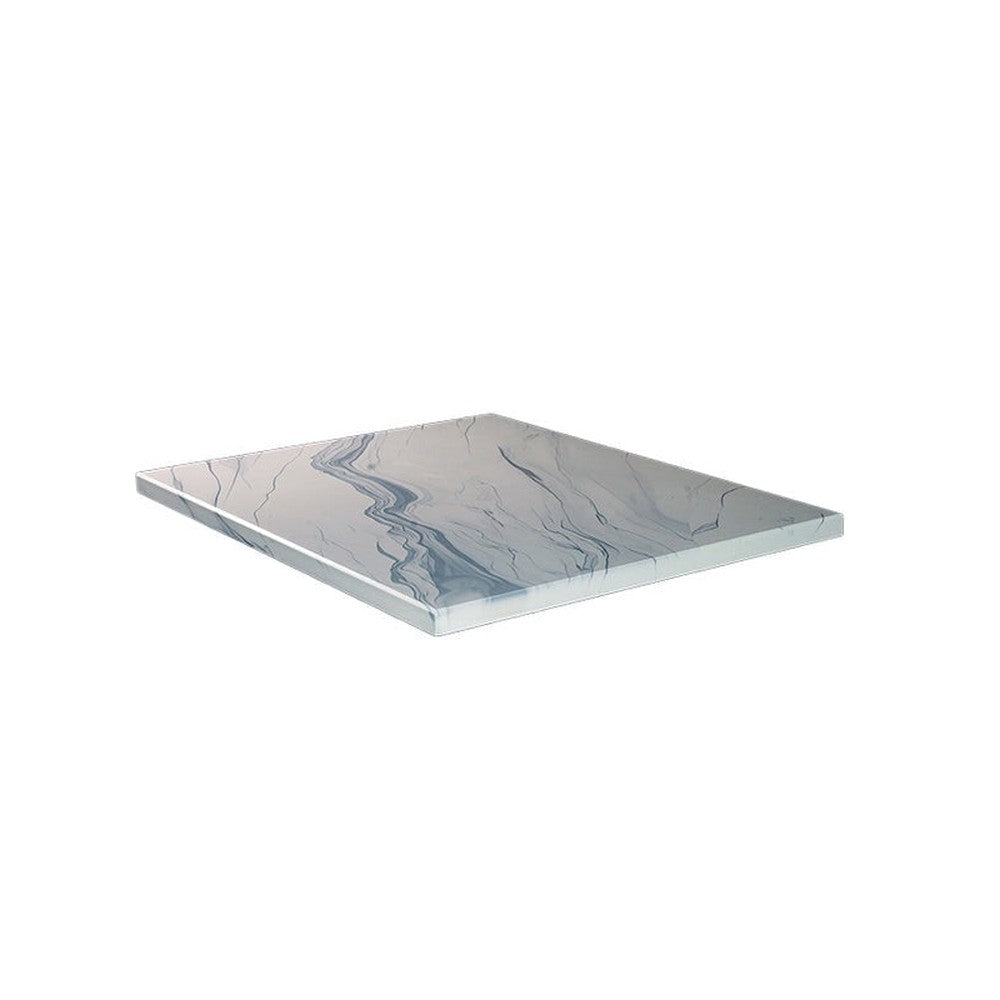 Marble Streak Pattern Powder Coated MDF Outdoor Table Tops